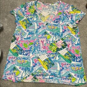 Lilly Pulitzer Colorful Graphic Tee